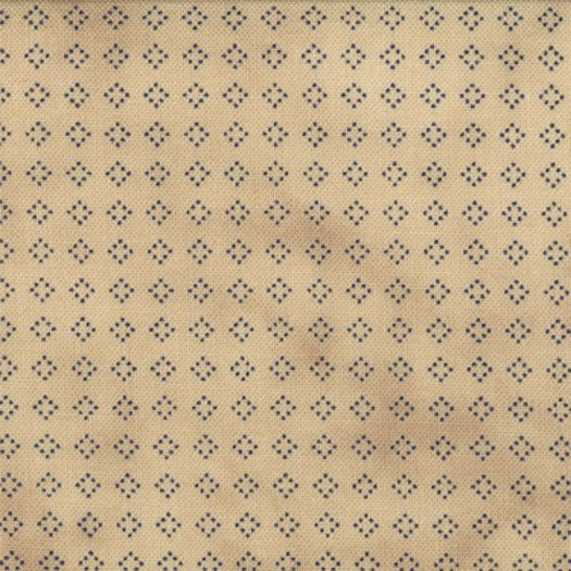 1088-19 Tan background with Navy Dotted Squares