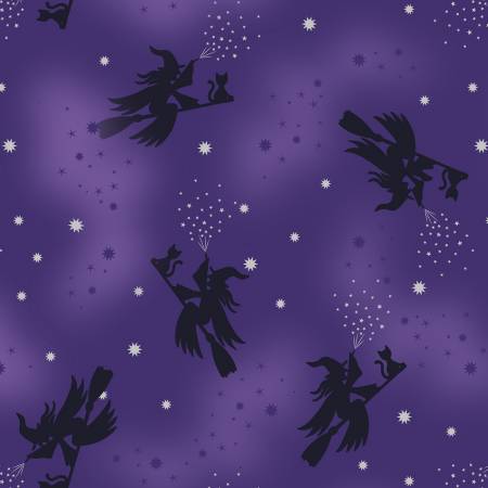 A722-2 Cast a Spell, Flying Witches on Purple