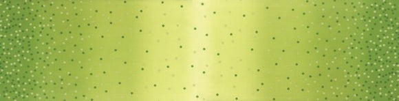 10807-18M  Ombre Lime Green Dots - Moda Metallic