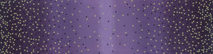 10807-224M  Ombre Aubergine Dots - Moda Metallic