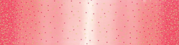 10807-226M  Ombre Popsicle Pink Dots - Moda Metallic