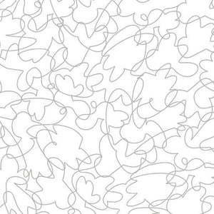 23542-ZK  White/Silver Scribbles