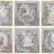 23877-K  Pewter Picture Patches Holiday Elegance Panel