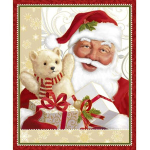 23942-R  Red  St. Nick Panel