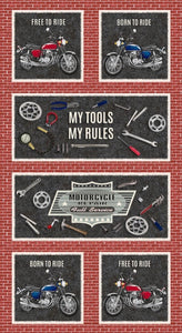 519P-88 My Tools My Rules, Brick 24" panel